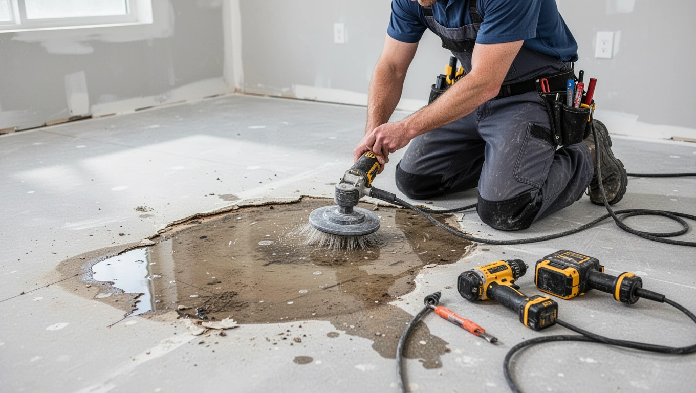 Floor Water Damage Repair