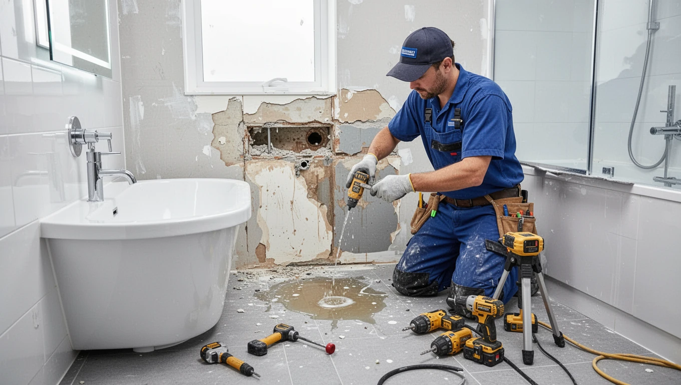 Bathroom Water Damage Repair
